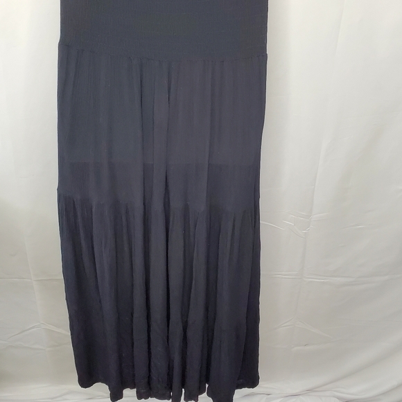 Lotustraders Milkmaid Maxi Dress Prairie Ruffle Stretch Romantic Whimsigoth Boho - Picture 3 of 14
